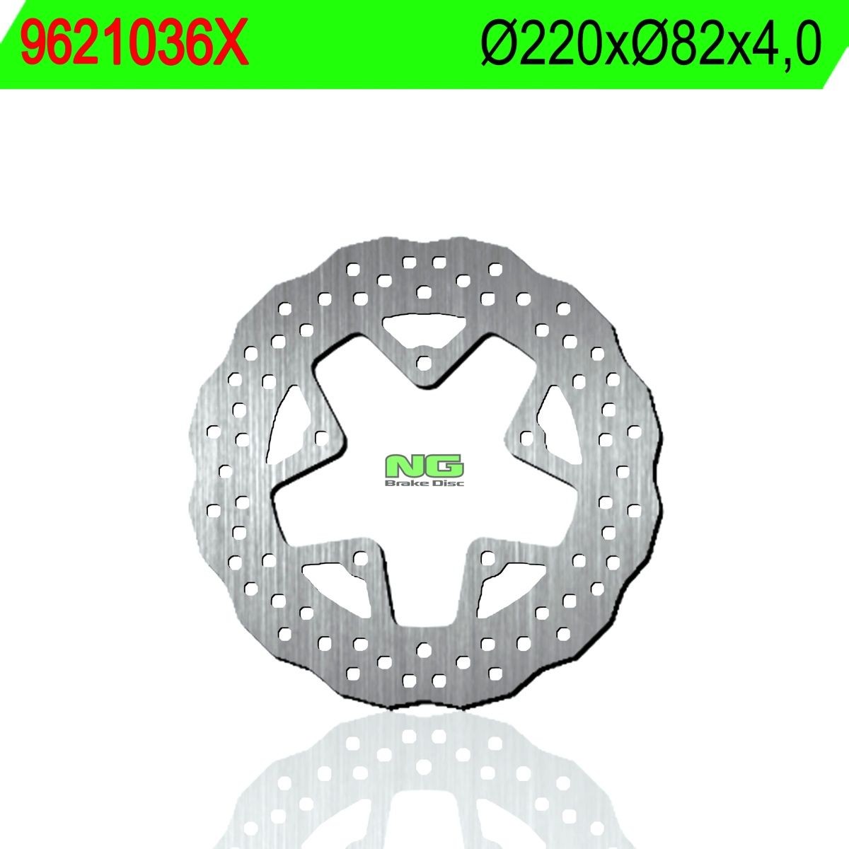 Disco de freno NG ondulado 1036X Ø220 x Ø82 x 4