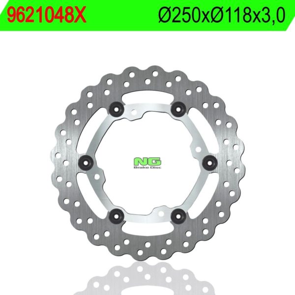 Disco de freno flotante ondulado NG 1048X Ø250 x Ø118 x 3