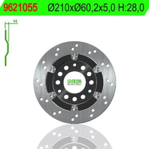 Disco de freno NG 1055 Ø210 x Ø60.2 x 5