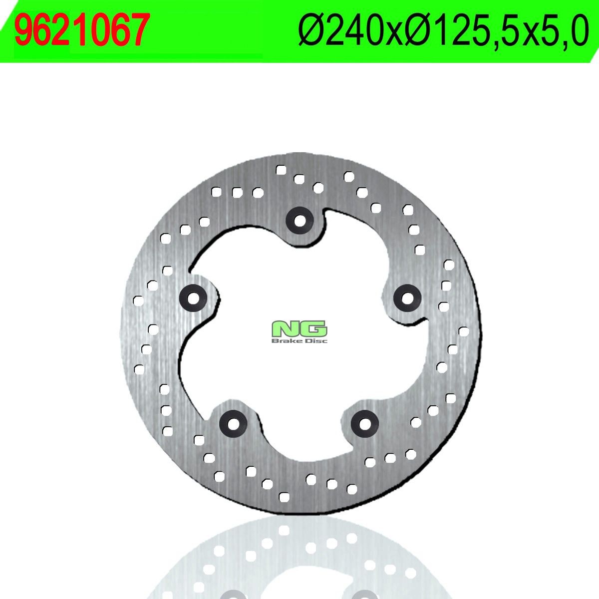 Disco de freno NG 1067 Ø240 x Ø125,5 x 5