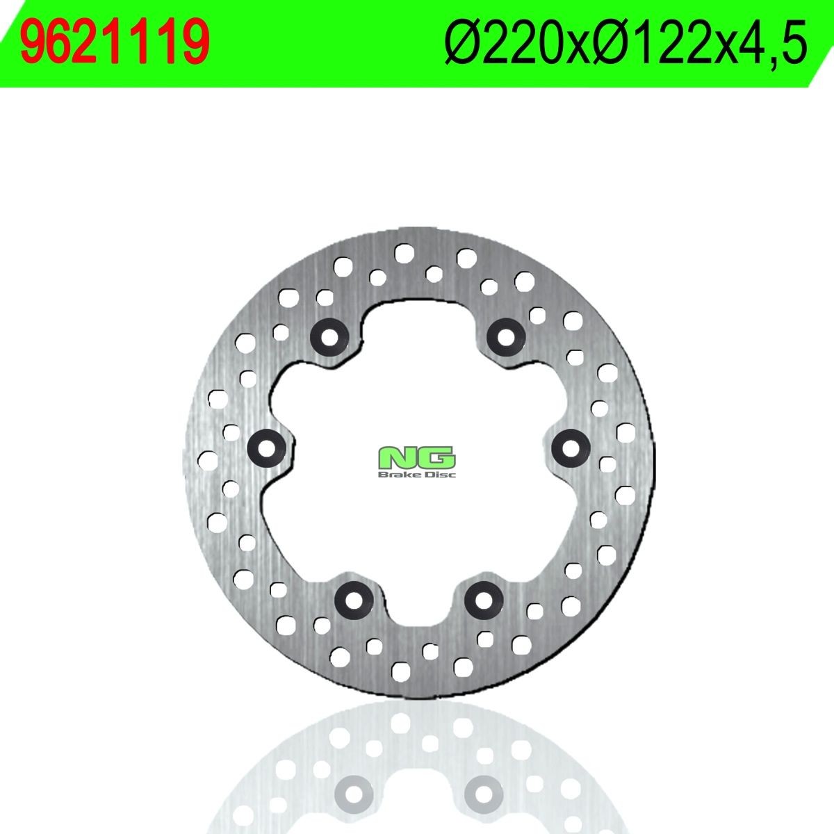 Disco de freno NG 1119 Ø220 x Ø122 x 4.5