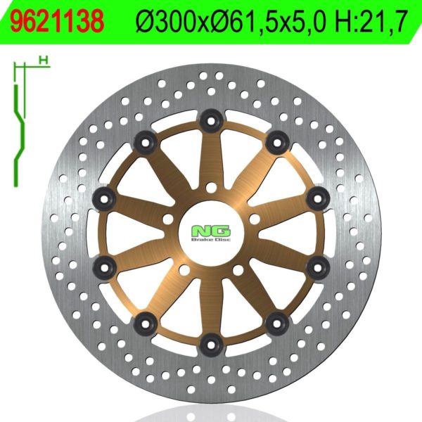 Disco de freno NG 1138 Ø300 x Ø61 x 5