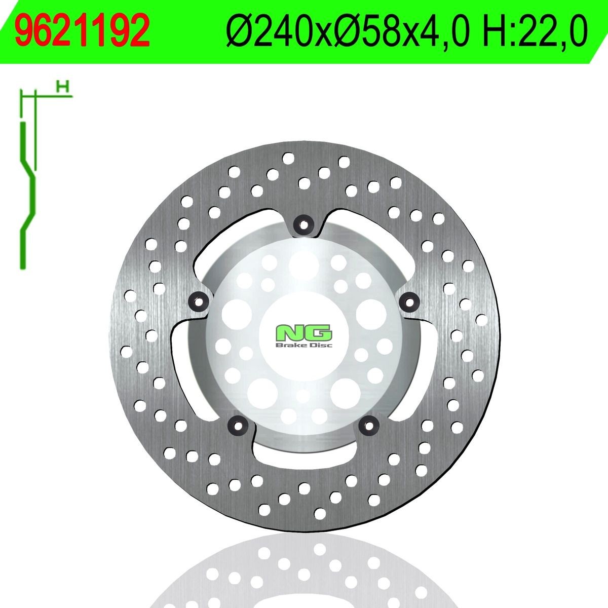 Disco de freno NG 1192 Ø240 x Ø58 x 4