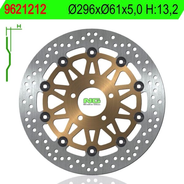 Disco de freno NG 1212 Ø296 x Ø61 x 5