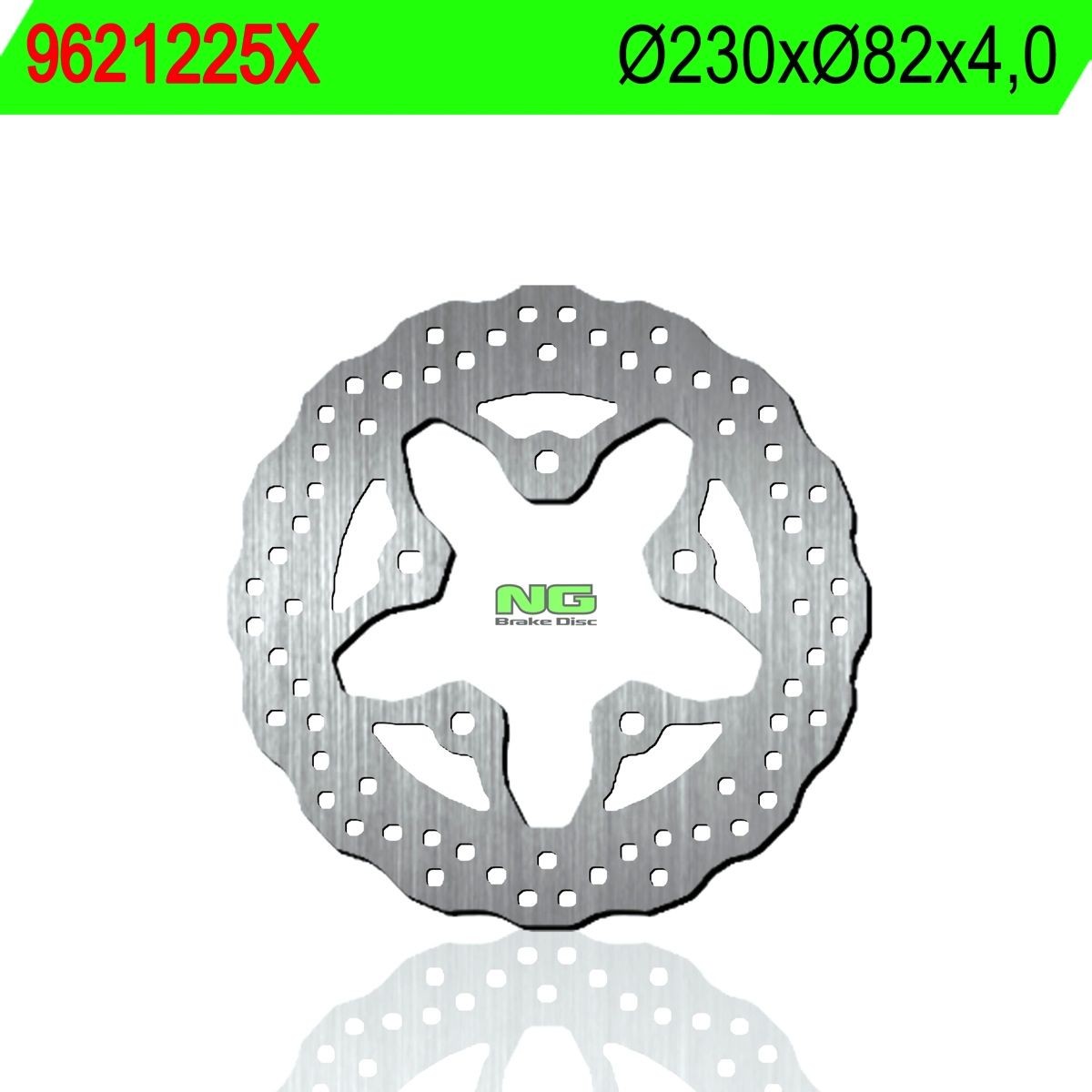 Disco de freno NG ondulado 1225X Ø230 x Ø82 x 4