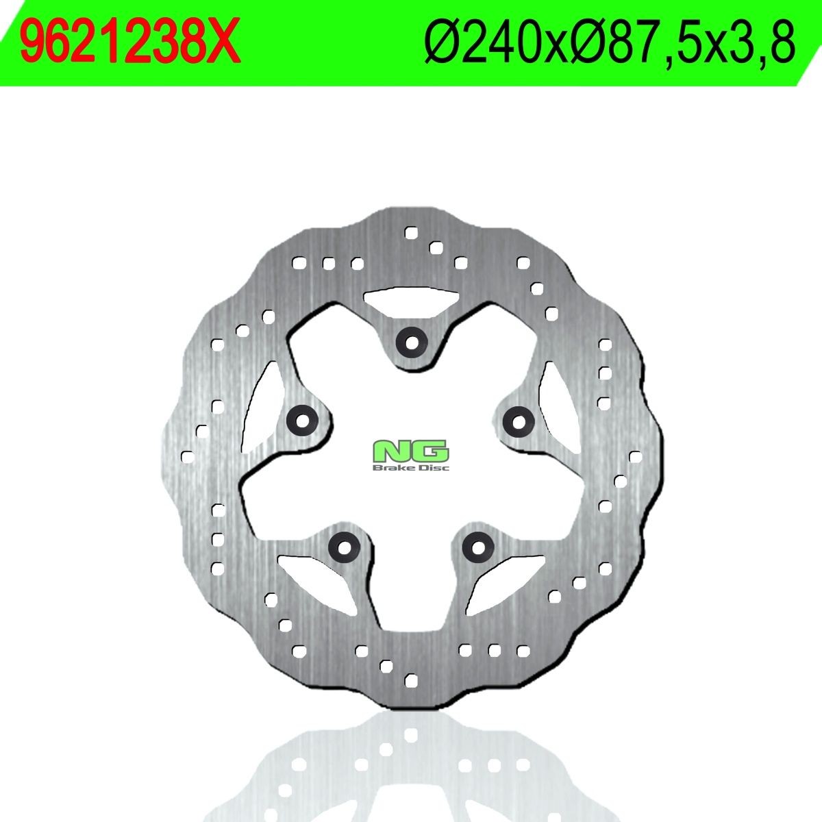 Disco de freno NG ondulado 1238X Ø240 x Ø87.5 x 3.8