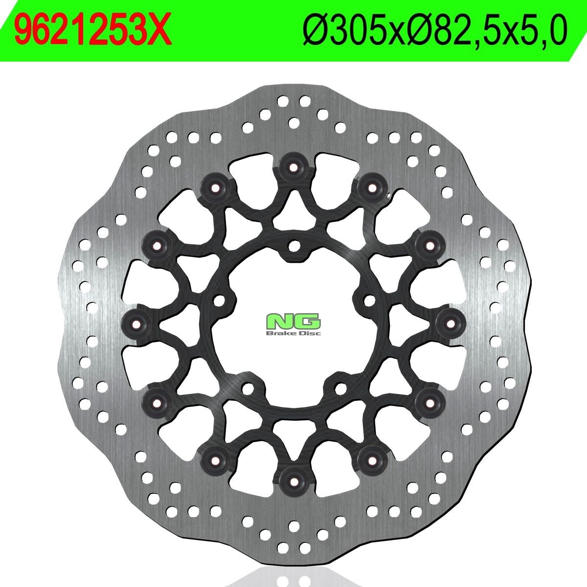Disco de freno NG ondulado1253X Ø305 x Ø82.5 x 5