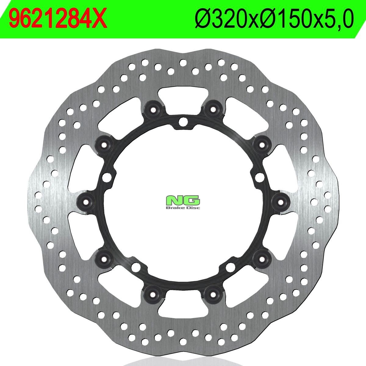 Disco de freno NG ondulado1284X Ø320 x Ø150 x 5