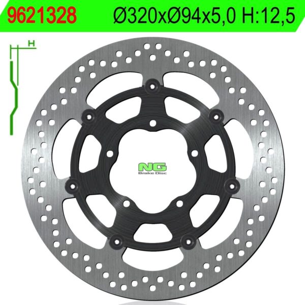 Disco de freno NG flotante 1328 Ø320 x Ø94 x 5