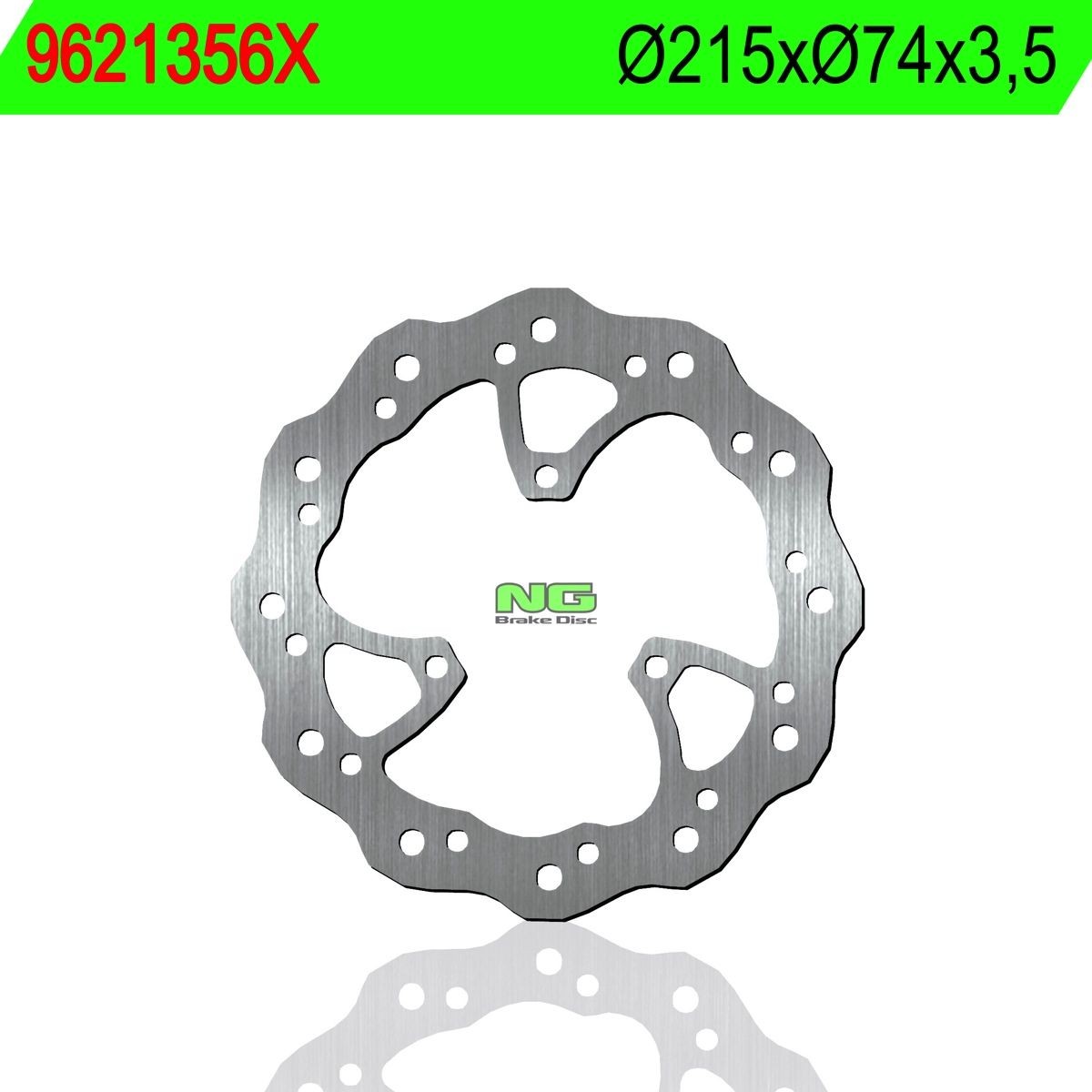 Disco de freno NG ondulado 9621356X Ø215 x Ø74 x 3.5