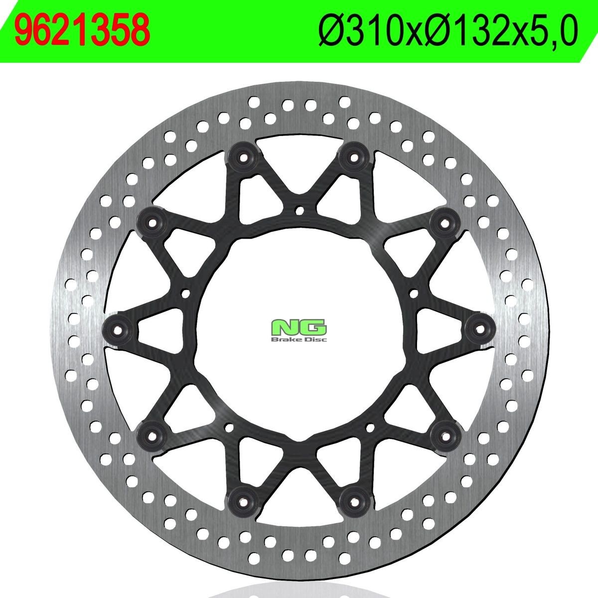 Disco de freno NG flotante 9621358 Ø310 x Ø132 x 5