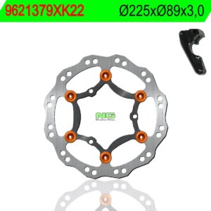 Disco de freno NG ondulado flotante 1379XK22 Ø225 x Ø89 x 3