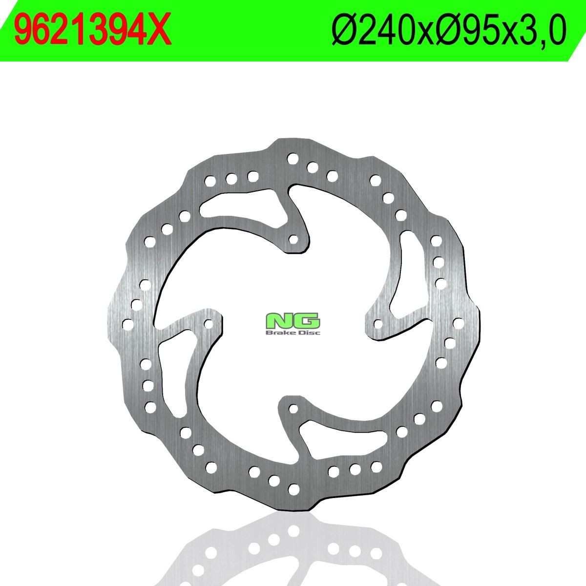 Disco de freno NG ondulado 9621394X Ø240 x Ø95 x 3