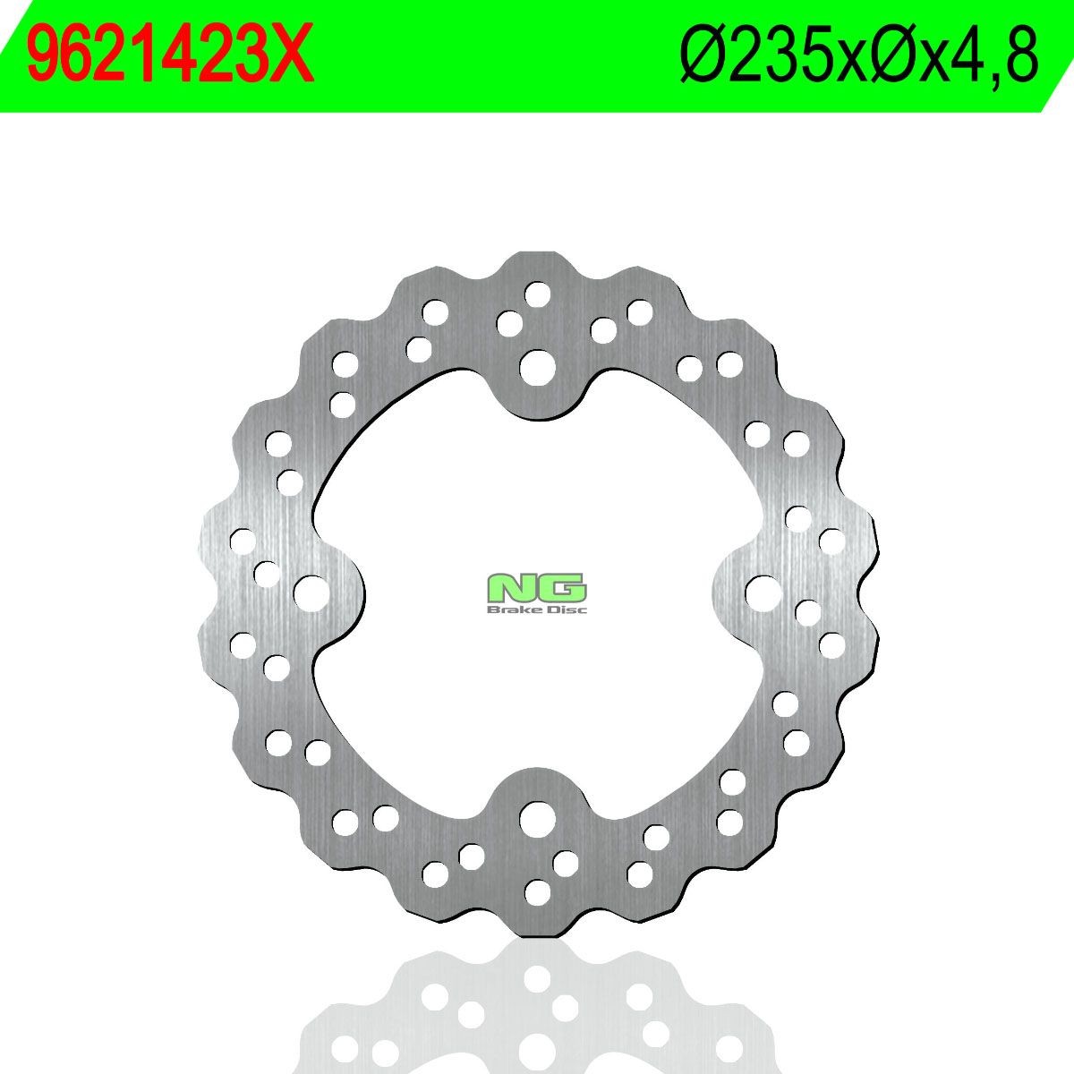 Disco de freno NG ondulado 1423X Ø235 x Ø- x 4,8