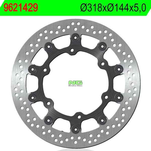 Disco de freno NG flotante 1429 Ø318 x Ø144 x 5