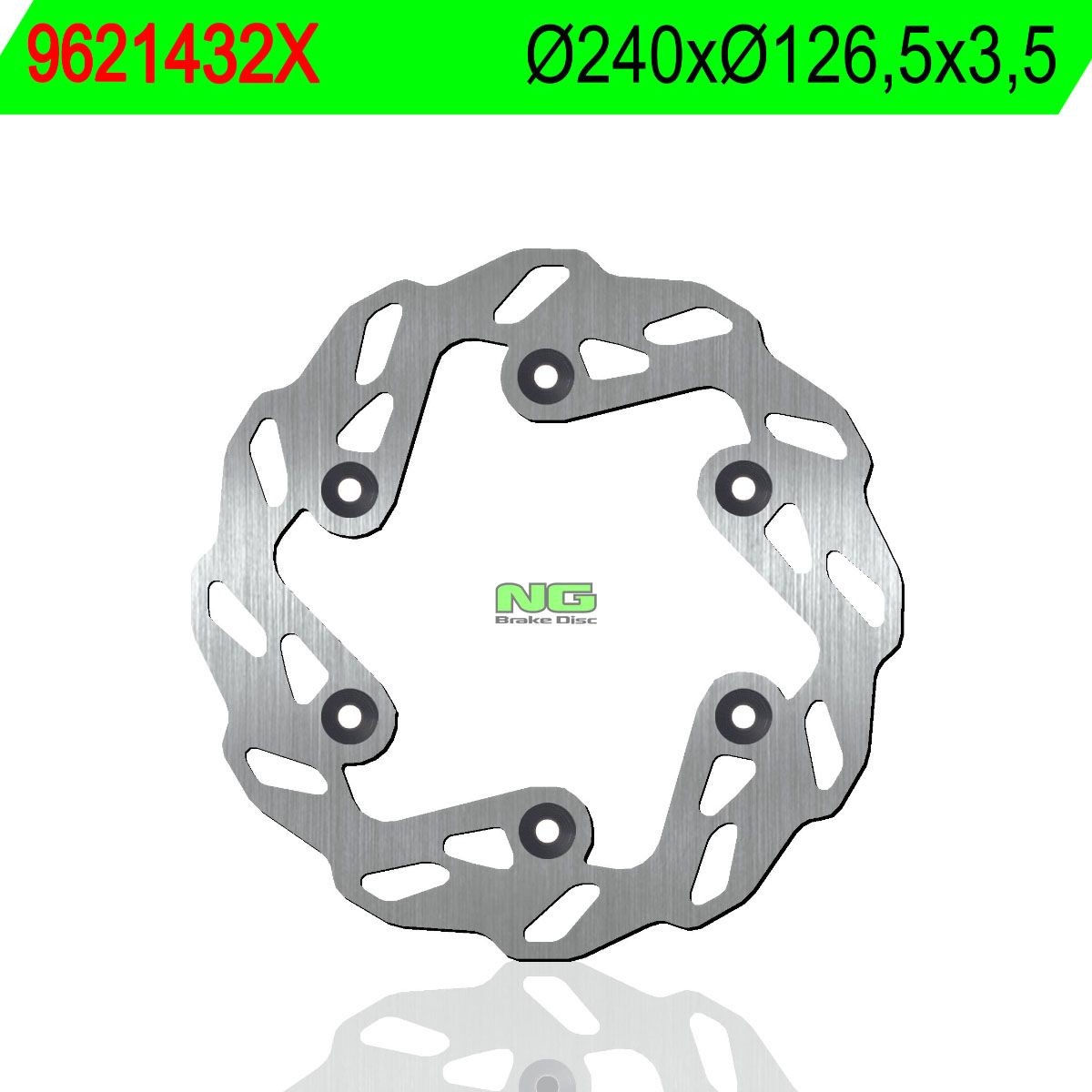 Disco de freno NG ondulado 1432X Ø240 x Ø126,5 x 3,5