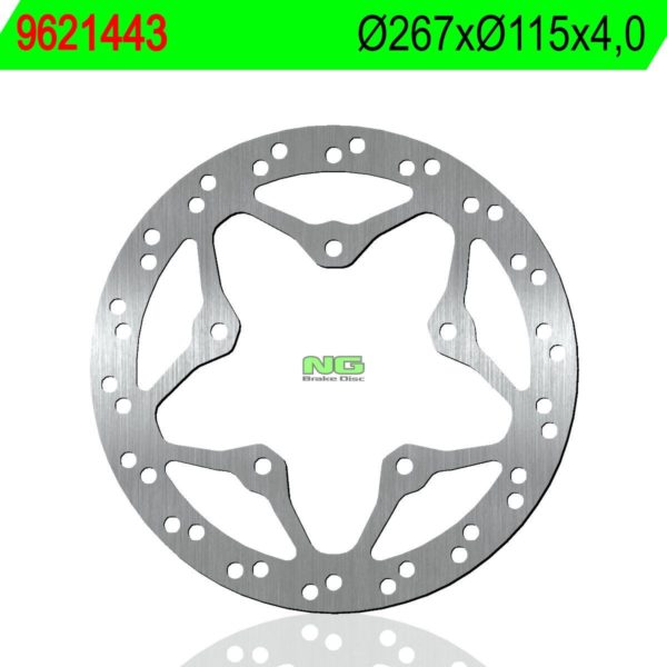 Disco de freno NG 1443 Ø267 x Ø115 x 4