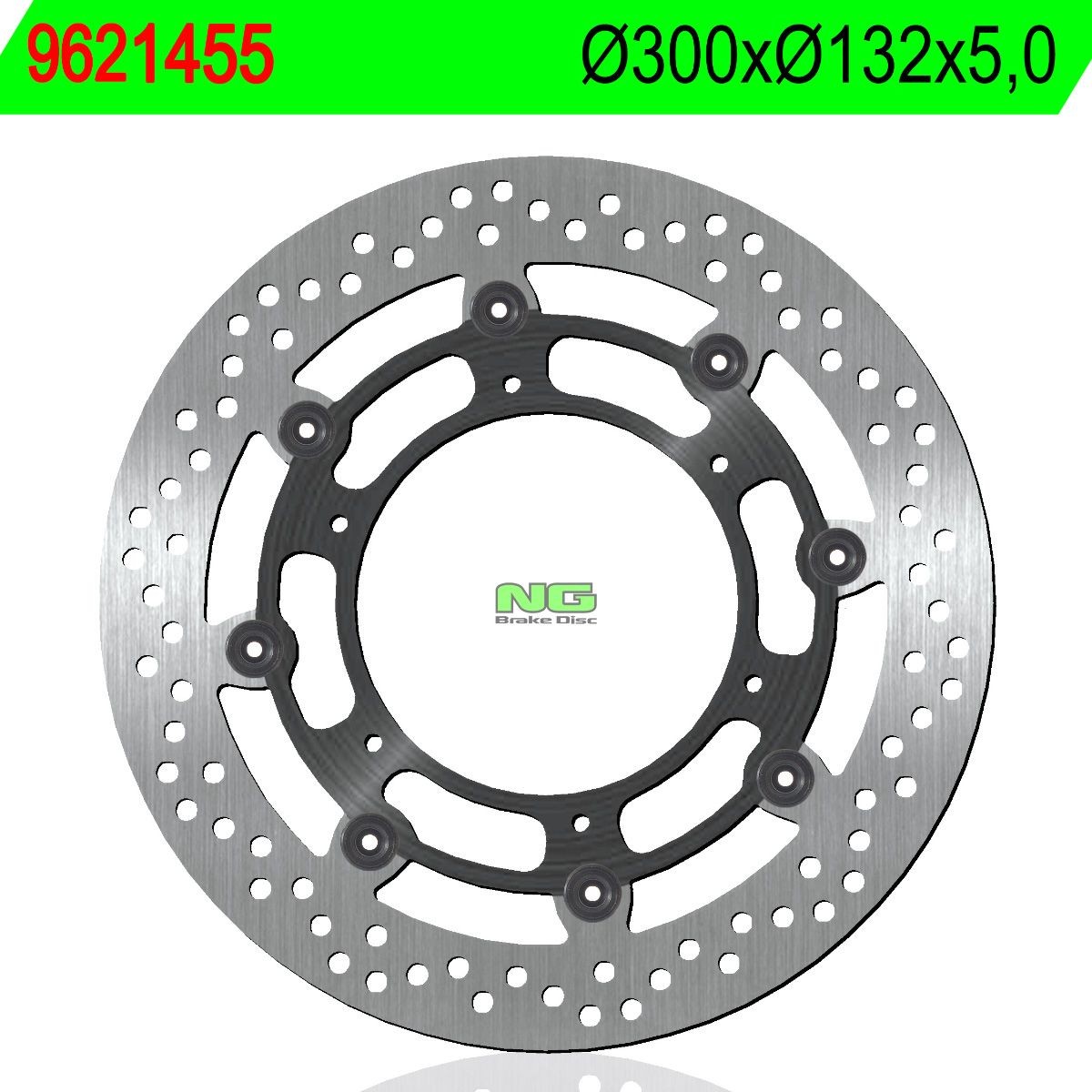 Disco de freno NG flotante 1455 Ø300 x Ø132 x 5