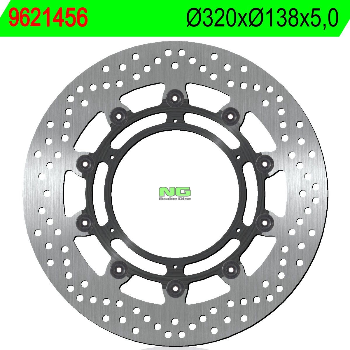 Disco de freno NG flotante 1456 Ø320 x Ø138 x 5