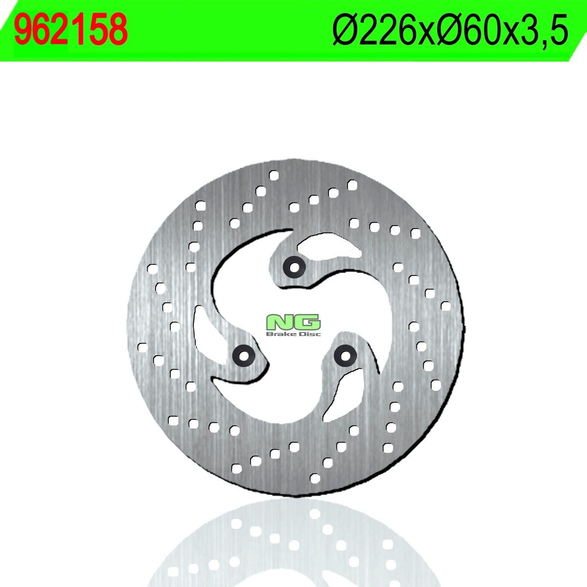 Disco de freno NG 158 Ø226 x Ø60 x 3.5