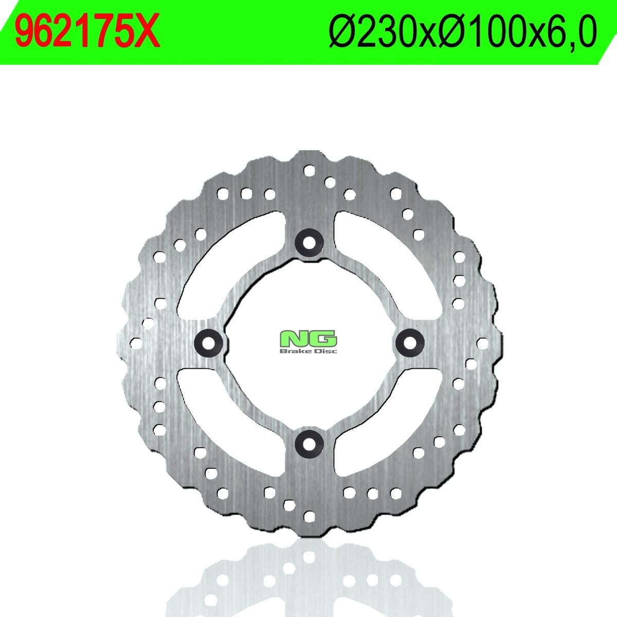 Disco de freno NG ondulado175X Ø230 x Ø100 x 6