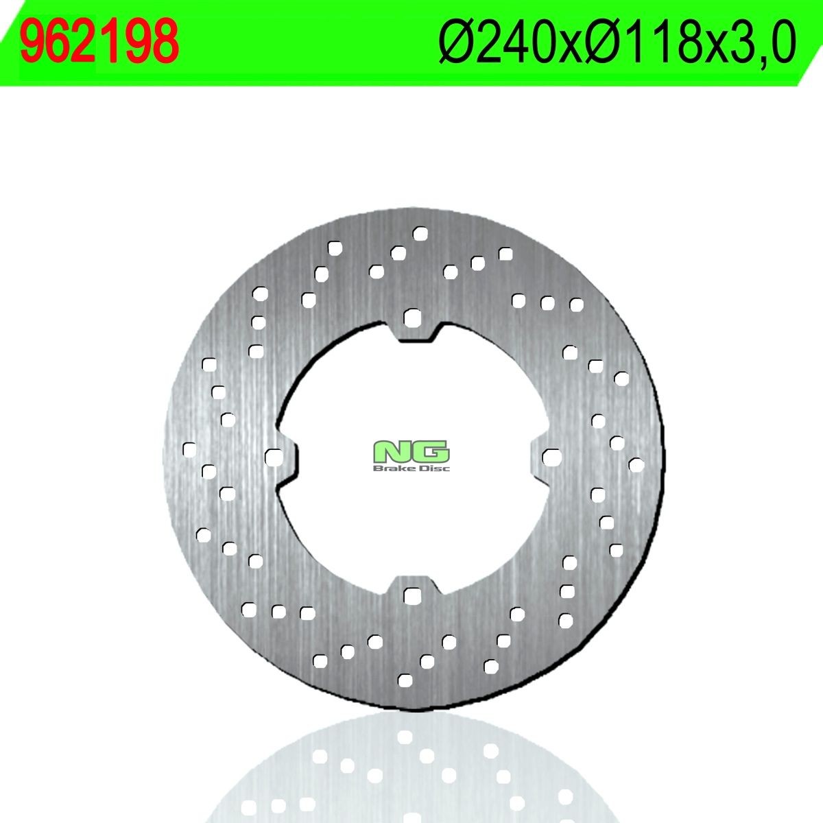 Disco de freno NG 198 Ø240 x Ø118 x 3