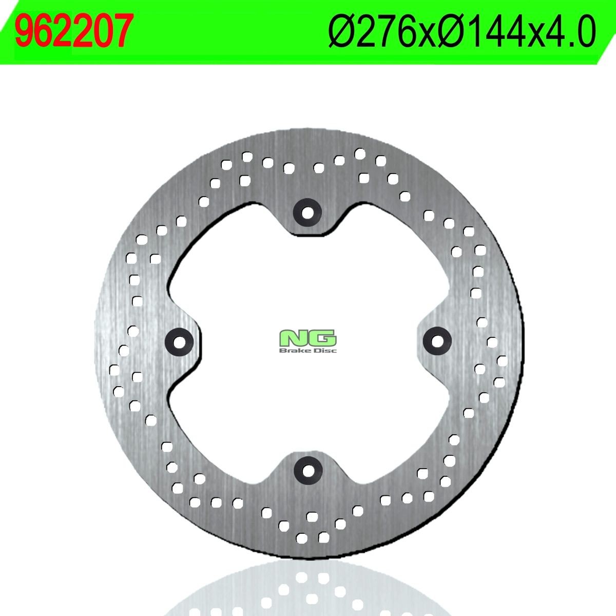 Disco de freno NG 207 Ø276 x Ø144 x 4