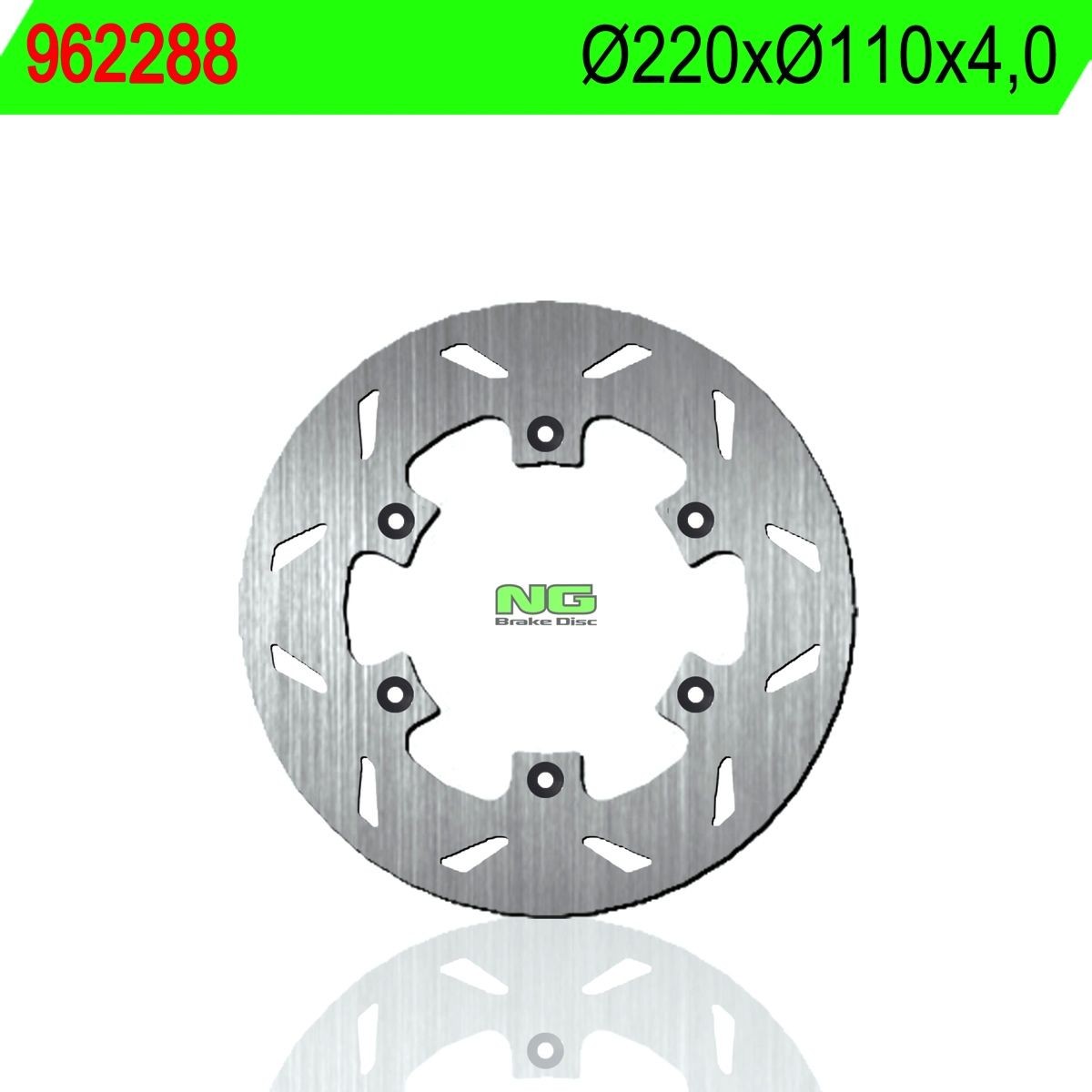 Disco de freno NG 288 Ø220 x Ø110 x 4