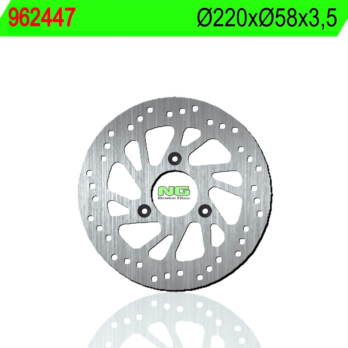 Disco de freno NG 447 Ø220 x Ø58 x 3.5