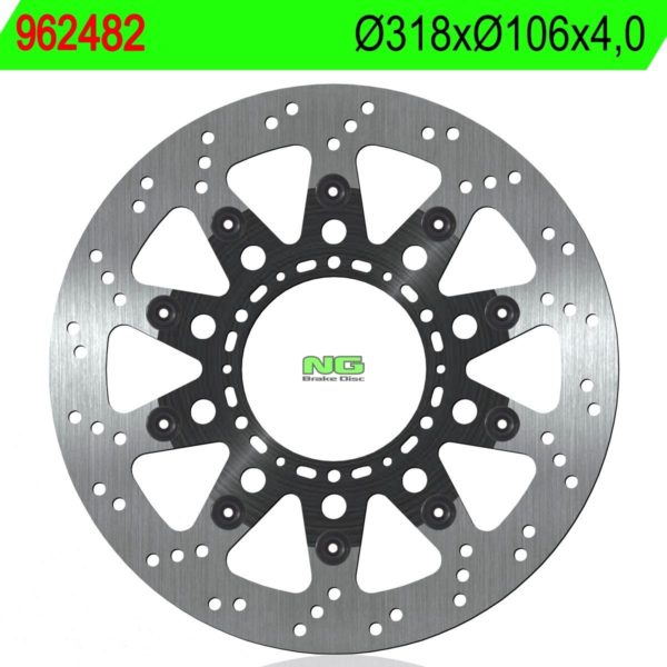 Disco de freno NG 482 Ø318 x Ø106 x 4