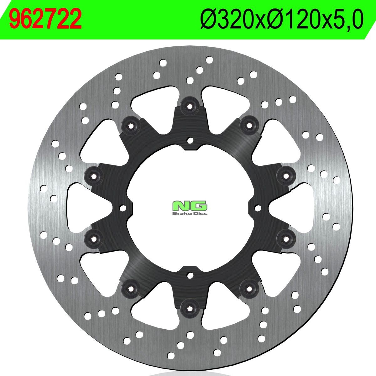 Disco de freno NG 722 Ø320 x Ø120 x 5