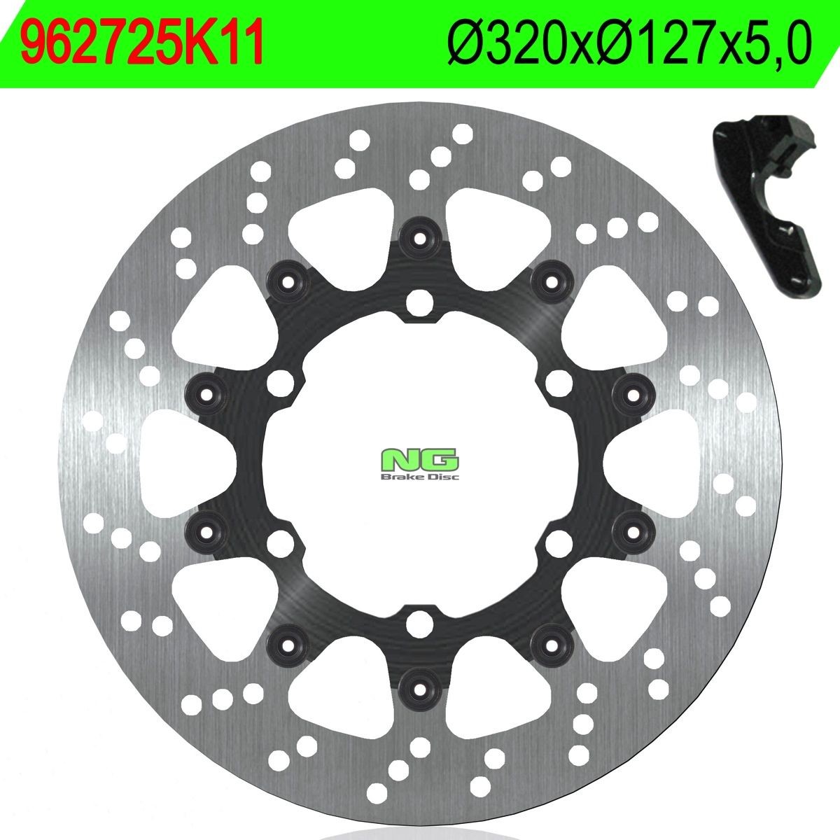 Disco de freno NG 725K11 Ø320 x Ø127 x 5