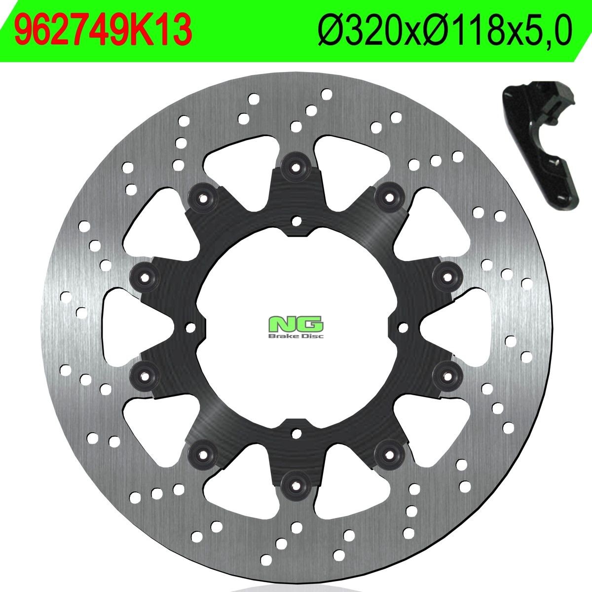 Disco de freno NG 749K13 Ø320 x Ø118 x 5