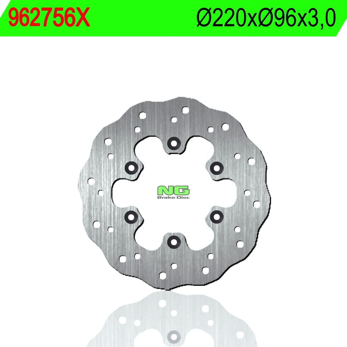 Disco de freno NG ondulado 756X Ø220 x Ø96 x 3