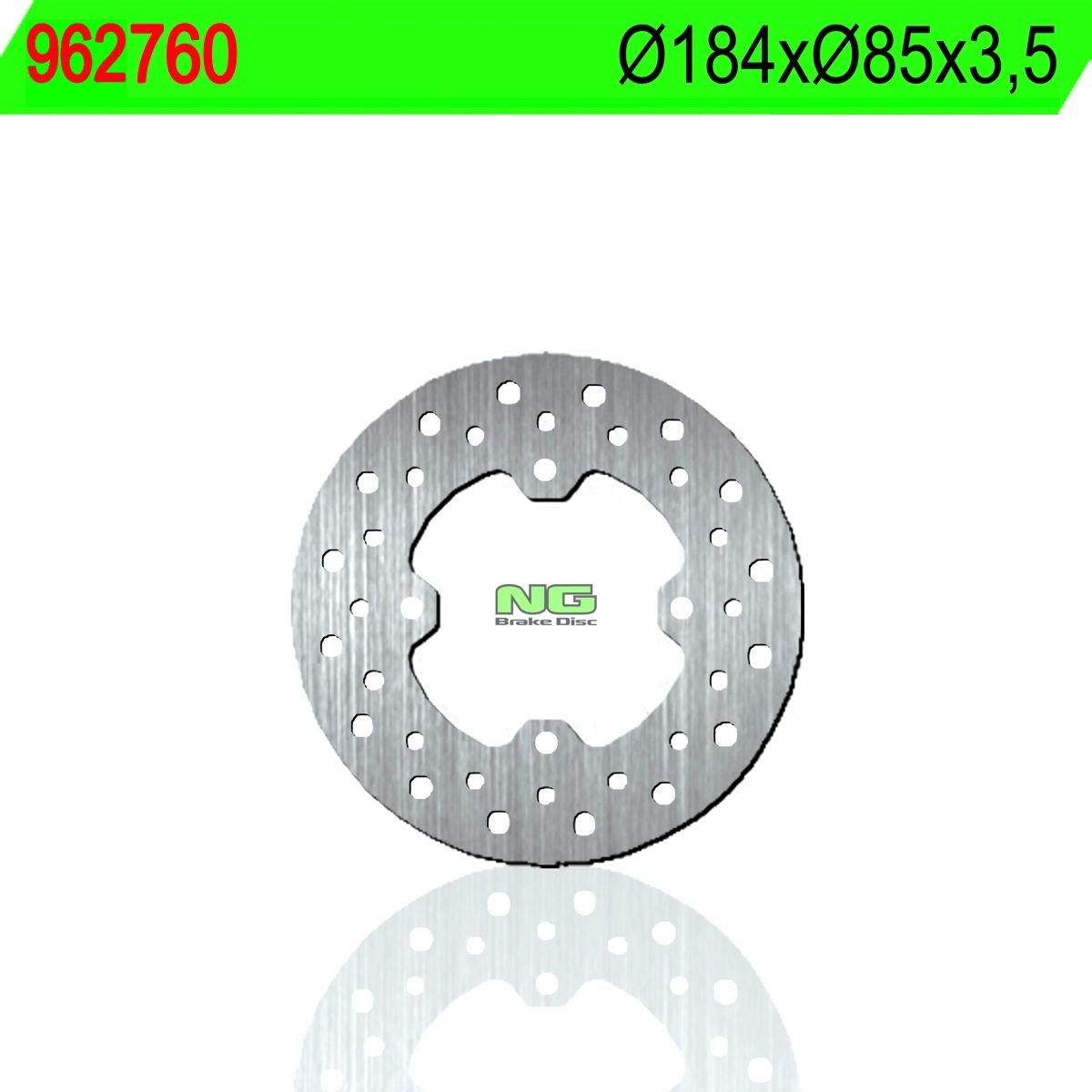 Disco de freno NG 760 Ø184 x Ø85 x 3.5