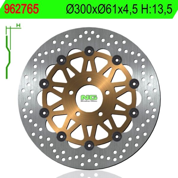 Disco de freno NG 765 Ø300 x Ø31 x 4.5