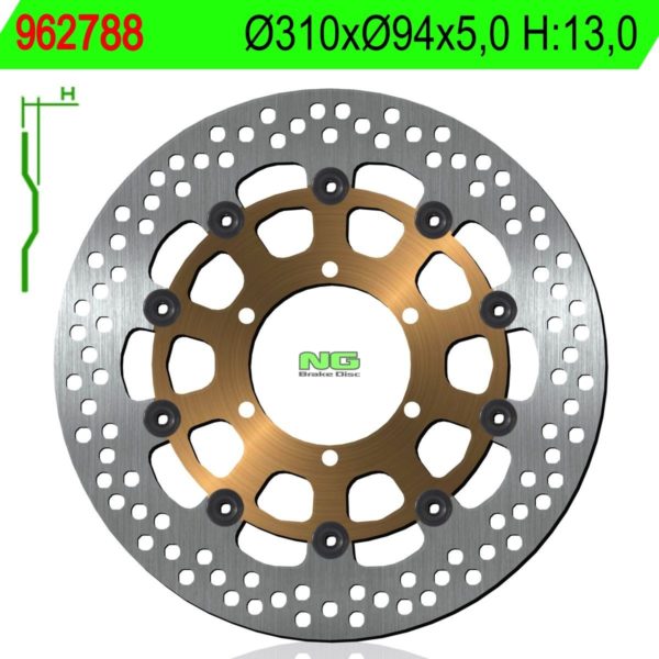 Disco de freno NG 788 Ø310 x Ø94 x 5