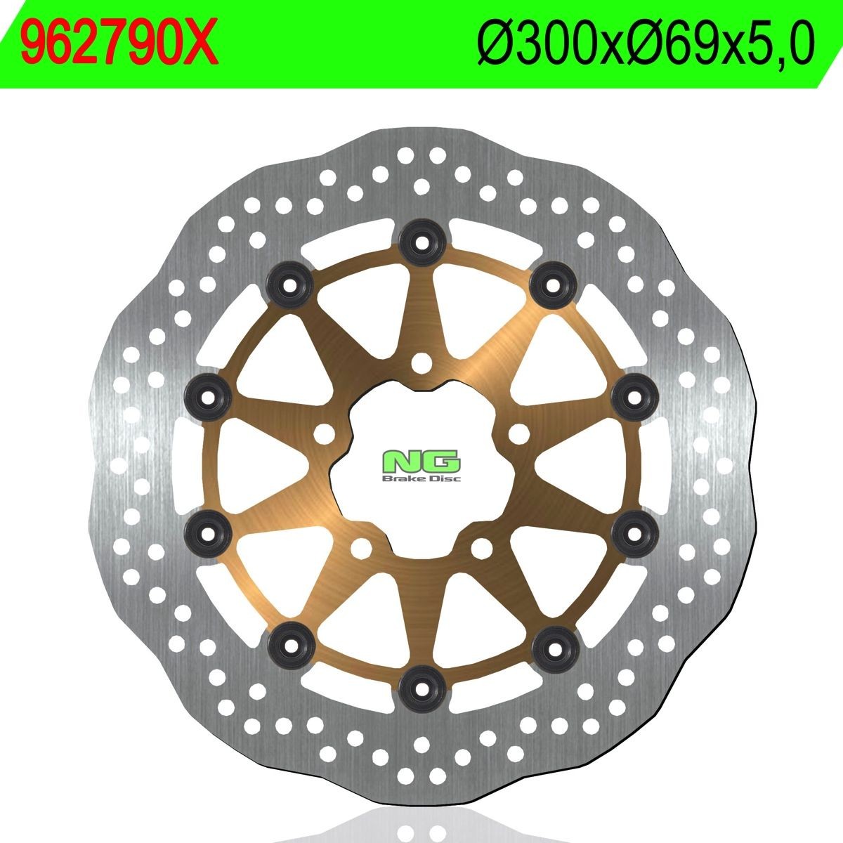 Disco de freno NG ondulado 790X Ø300 x Ø69 x 5