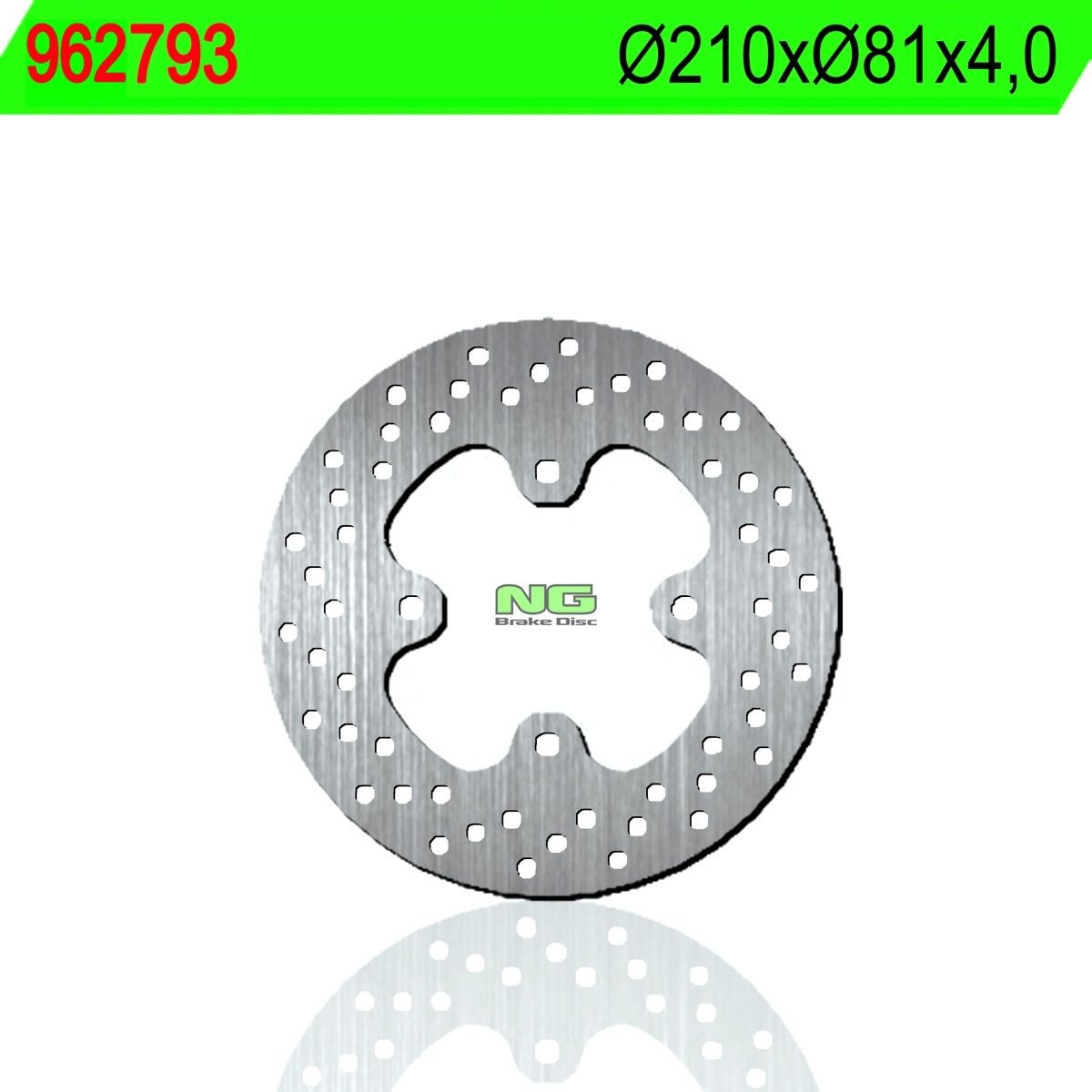 Disco de freno NG 793 Ø210 x Ø81 x 4