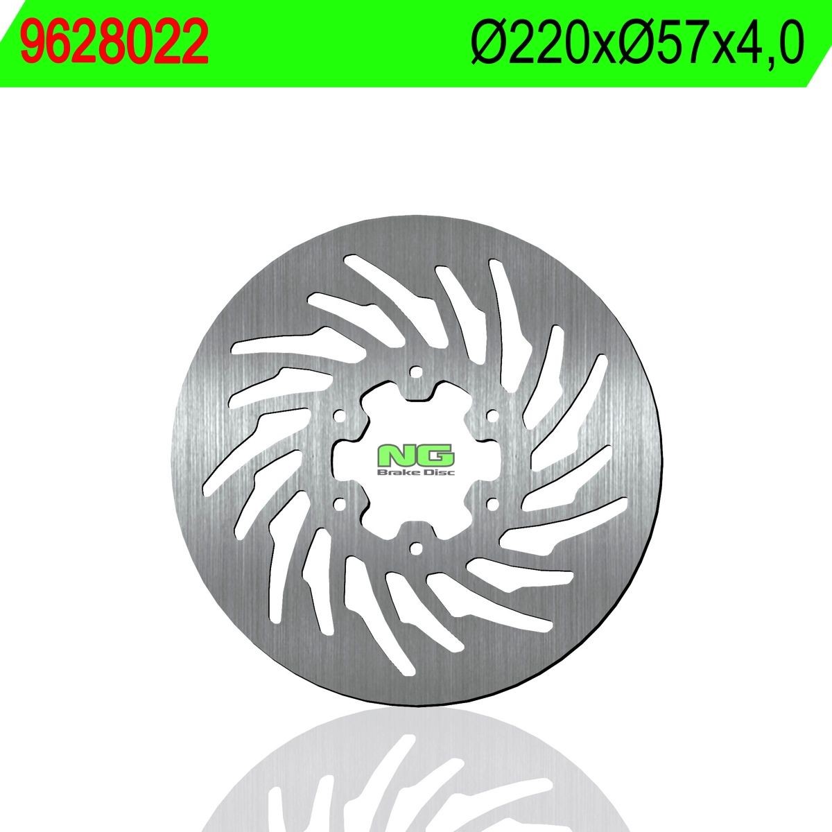 Disco de freno NG 8022 Ø220 x Ø57 x 4