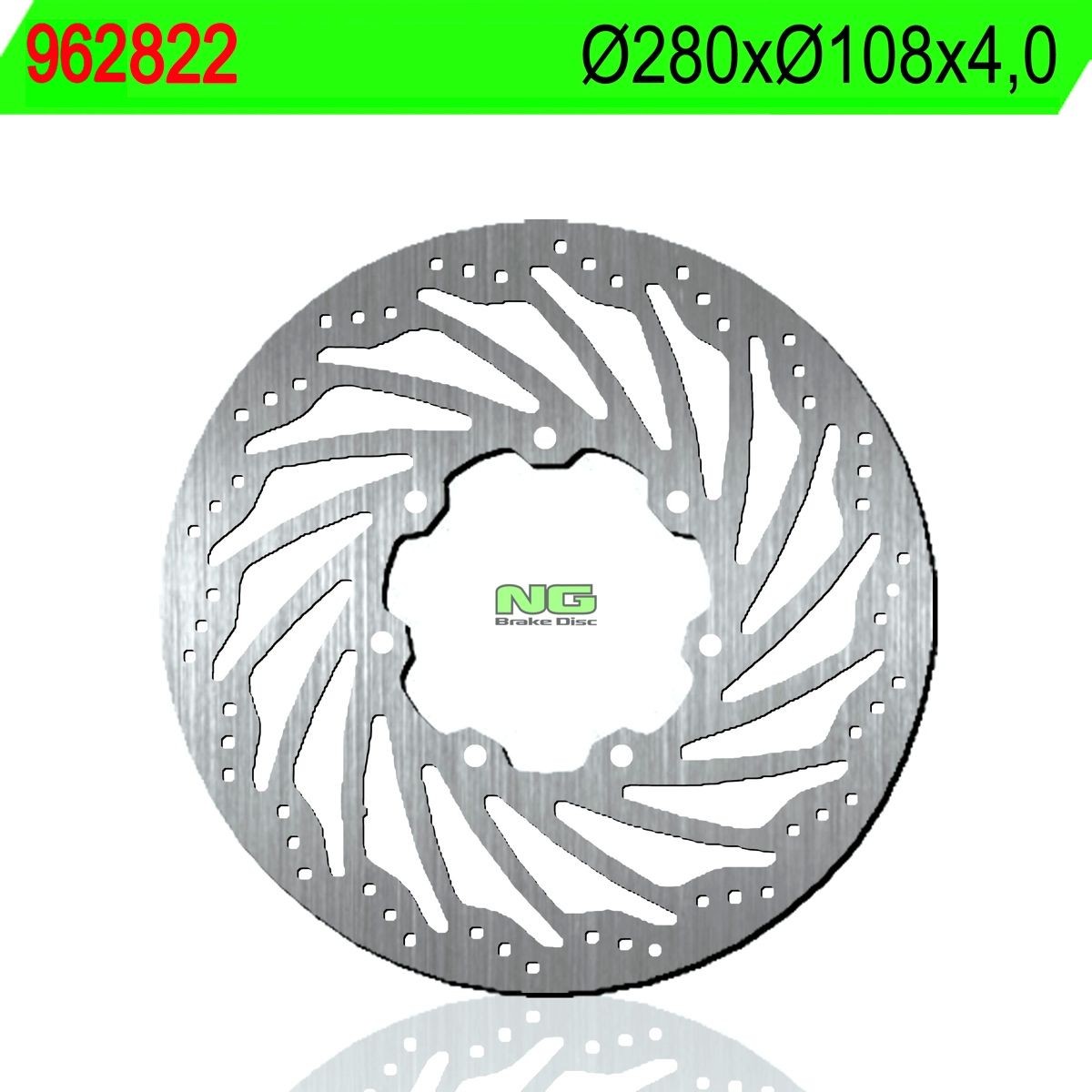 Disco de freno NG 822 Ø280 x Ø108 x 4