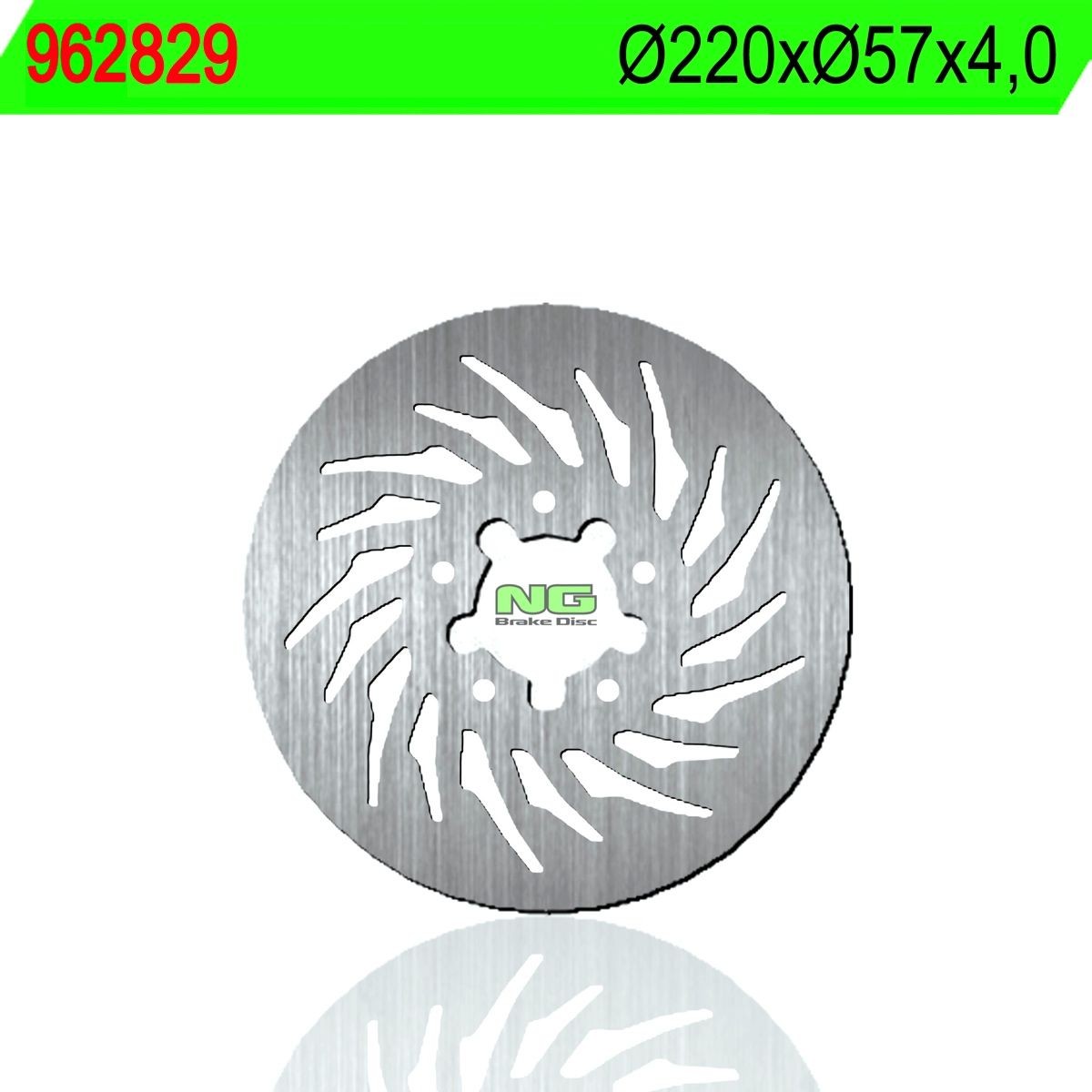 Disco de freno NG 829 Ø220 x Ø57 x 4