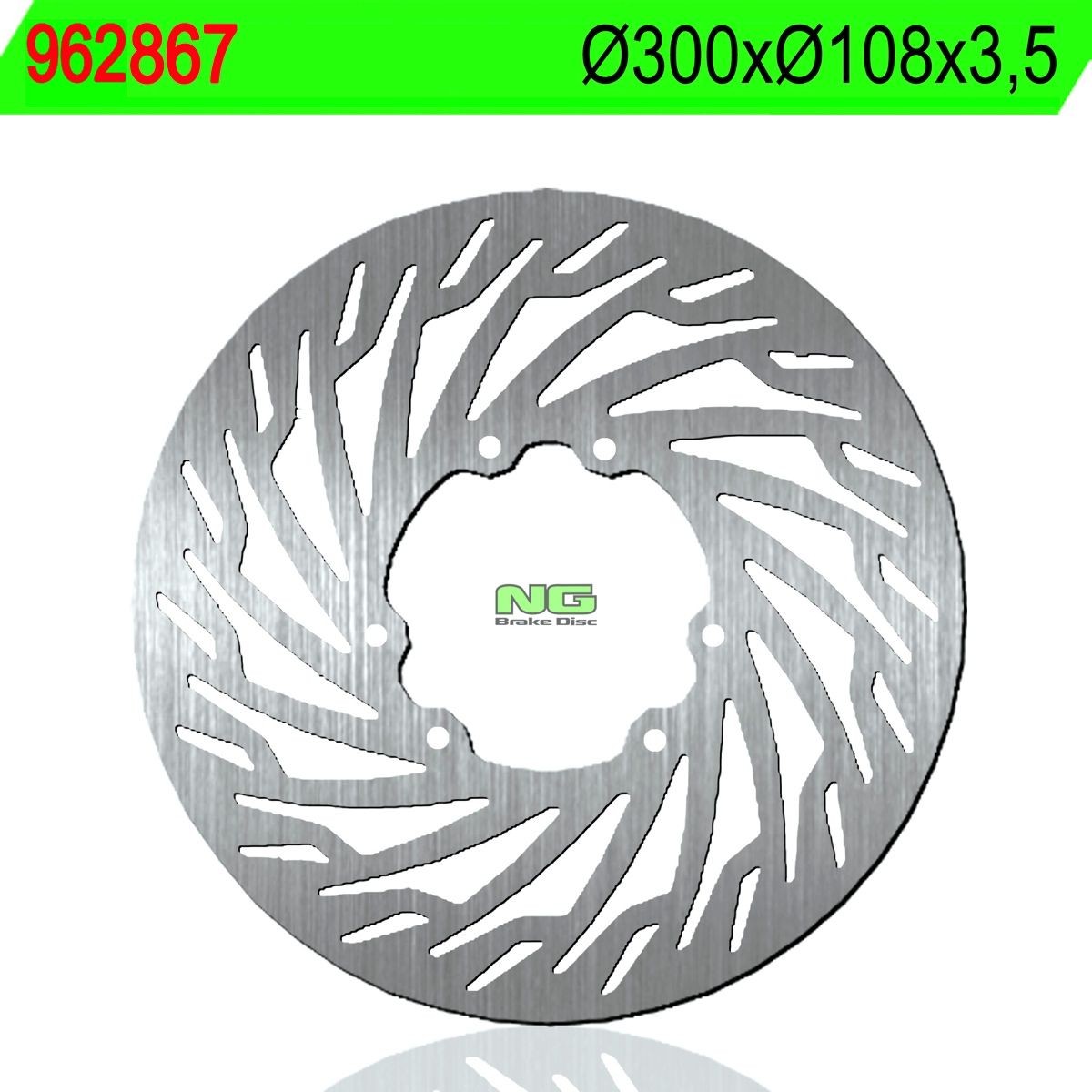 Disco de freno NG 867 Ø300 x Ø108 x 3.5