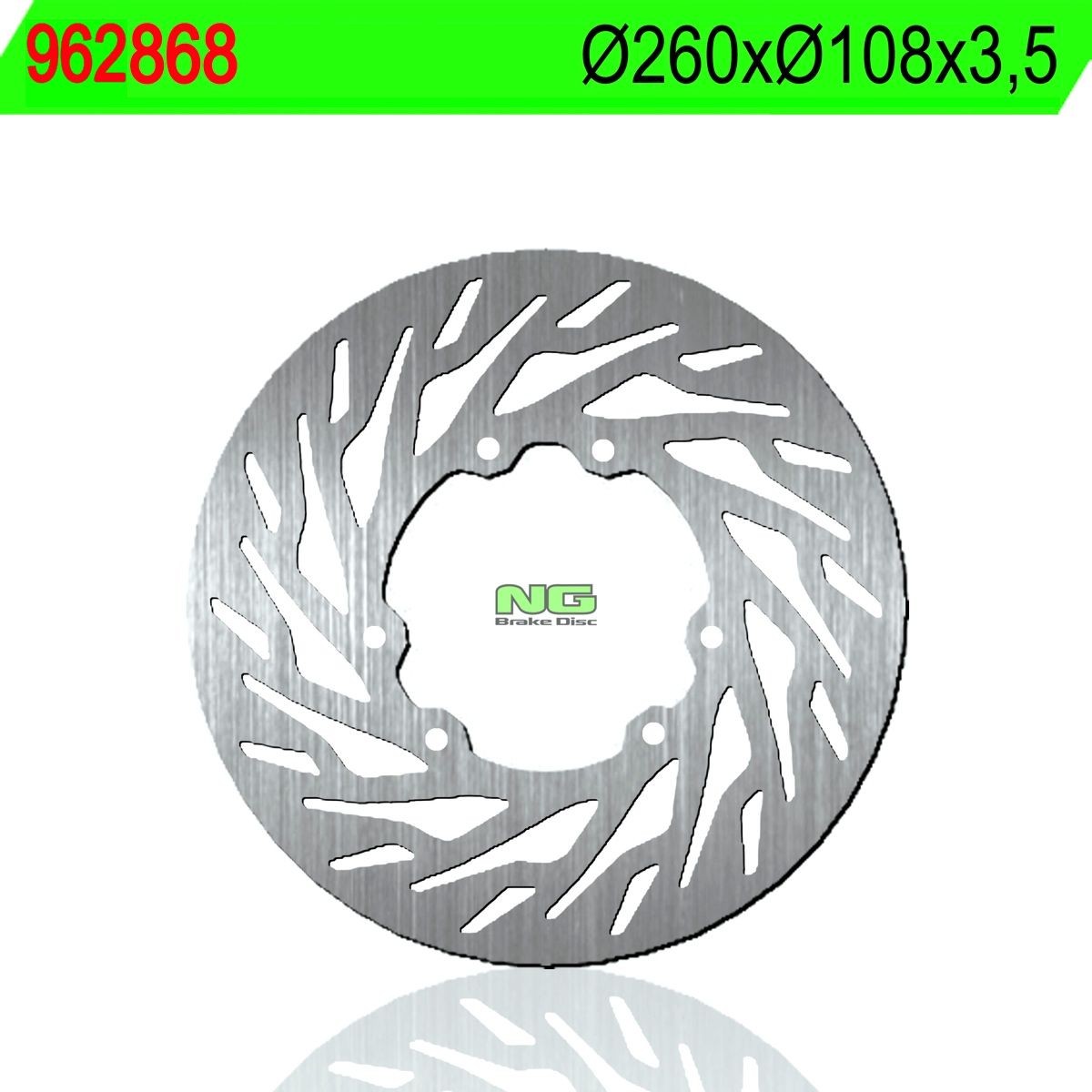 Disco de freno NG 868 Ø260 x Ø108 x 3.5