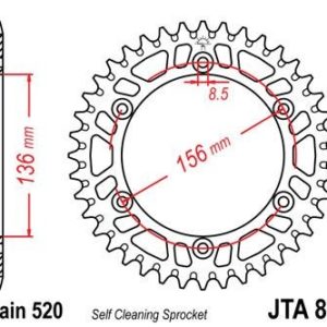 BETA - Corona JT 822 de aluminio con 48 dientes -