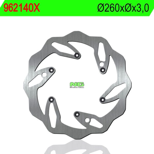 Disco de freno NG ondulado 140X Ø260 x 3