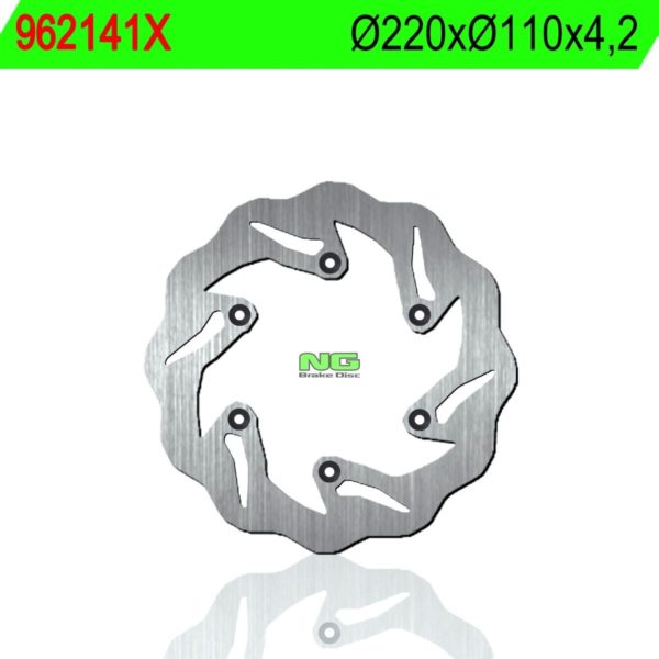 Disco de freno NG ondulado 141X Ø220 x Ø110 x 4.2