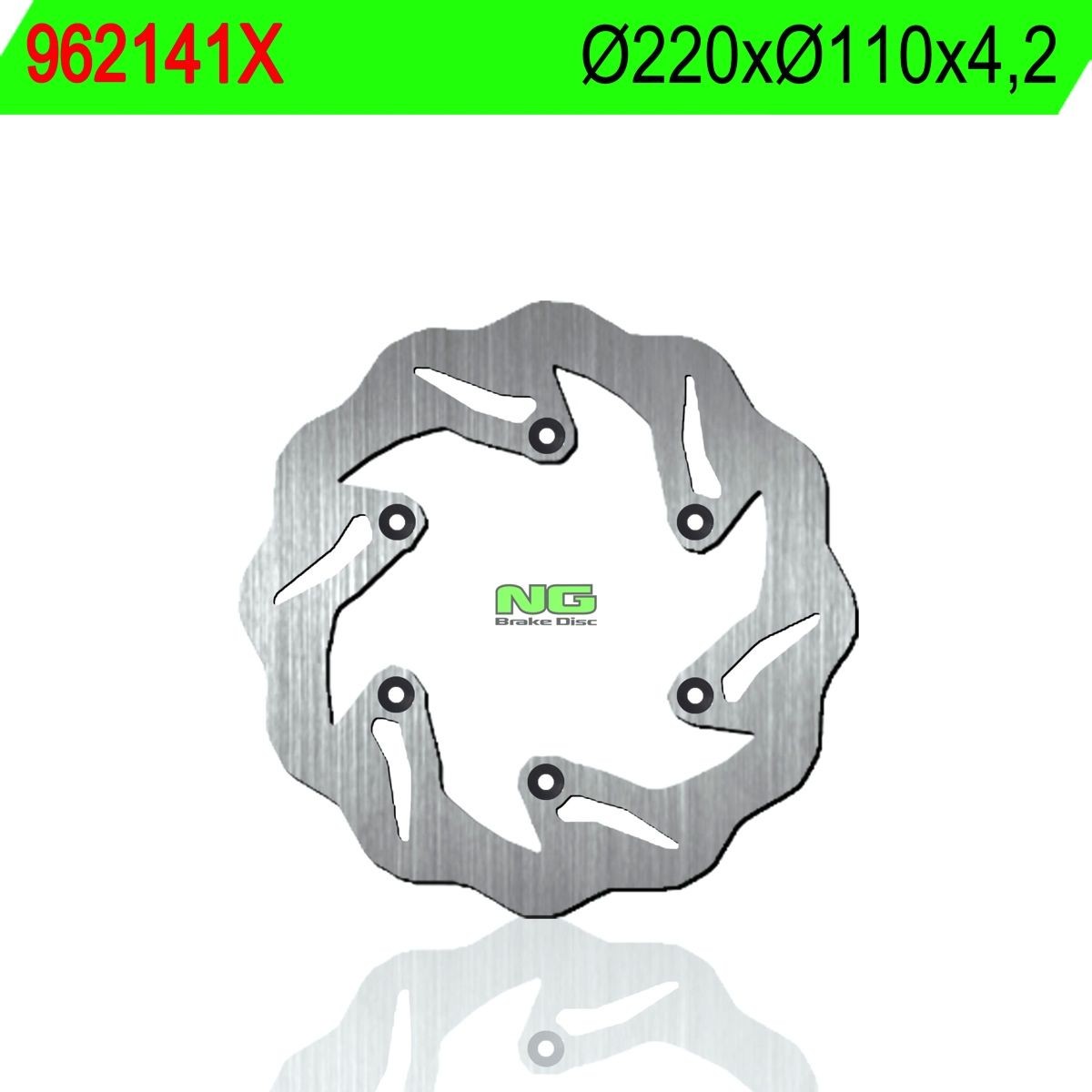Disco de freno NG ondulado 141X Ø220 x Ø110 x 4.2