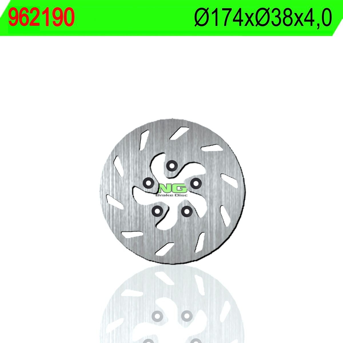 Disco de freno NG 190 Ø174 x Ø38 x 4