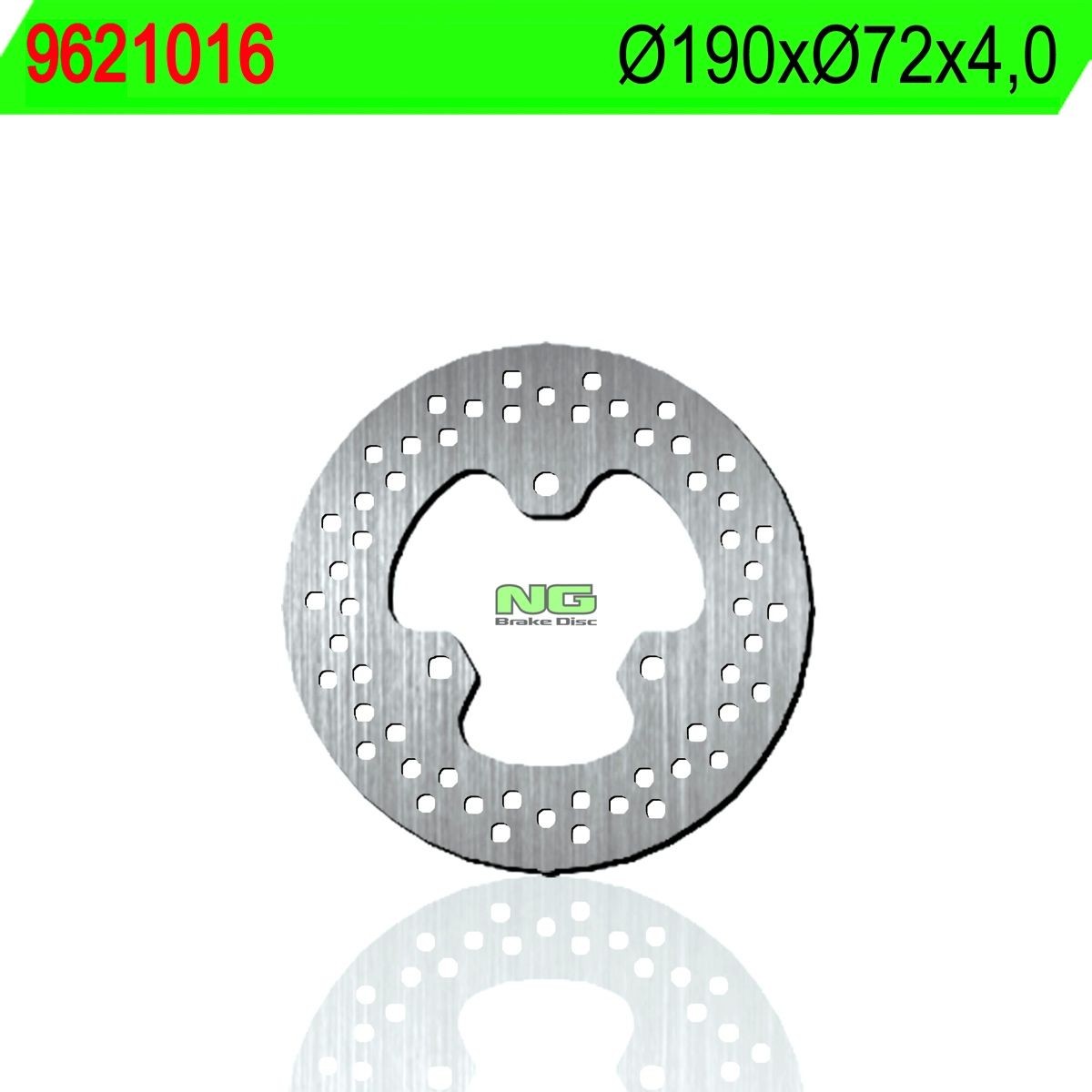 Disco de freno NG 1016 Ø190 x Ø72 x 4